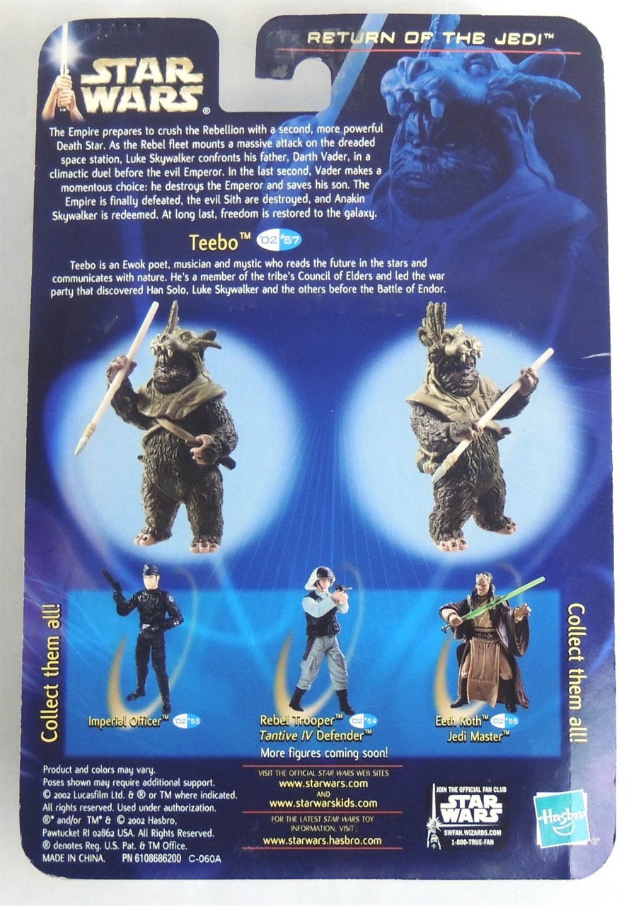 Star Wars 84996 Teebo Action Figure Return Of The Jedi - Carded